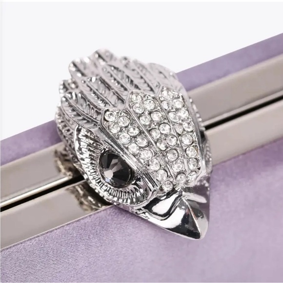 KURT GEIGER LONDON- Kensington Frame Clutch/Crossbody Satin Bag- NWT w/Dust Bag - Picture 13 of 13